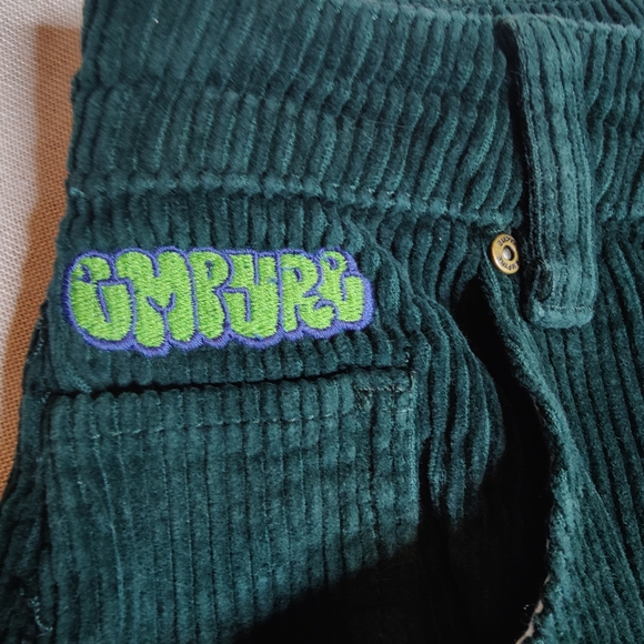 Empyre Denim - Empyre Teal Corduroy Pants with Branded Interior Print
